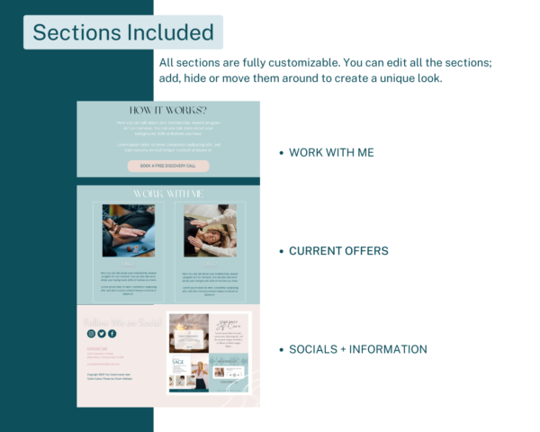 Tyche Goddess Spiritual Website Template Canva | Prosperity | Flow | Destiny | Good Fortune - Image 6